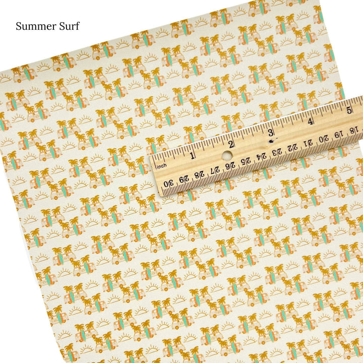 Beach Time  | The Peachy Dot | Faux Leather Sheets