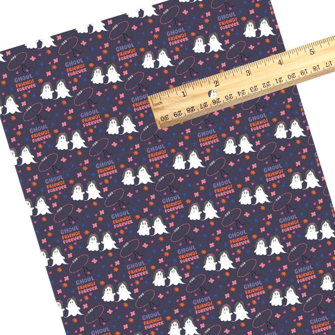 Ghoul Friends Forever Faux Leather Sheets