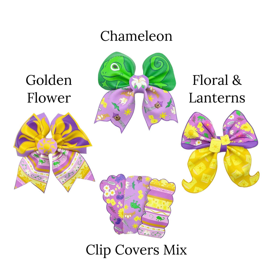 Tower Princess Faux Leather DIY Hair Bows & Craft Cutouts