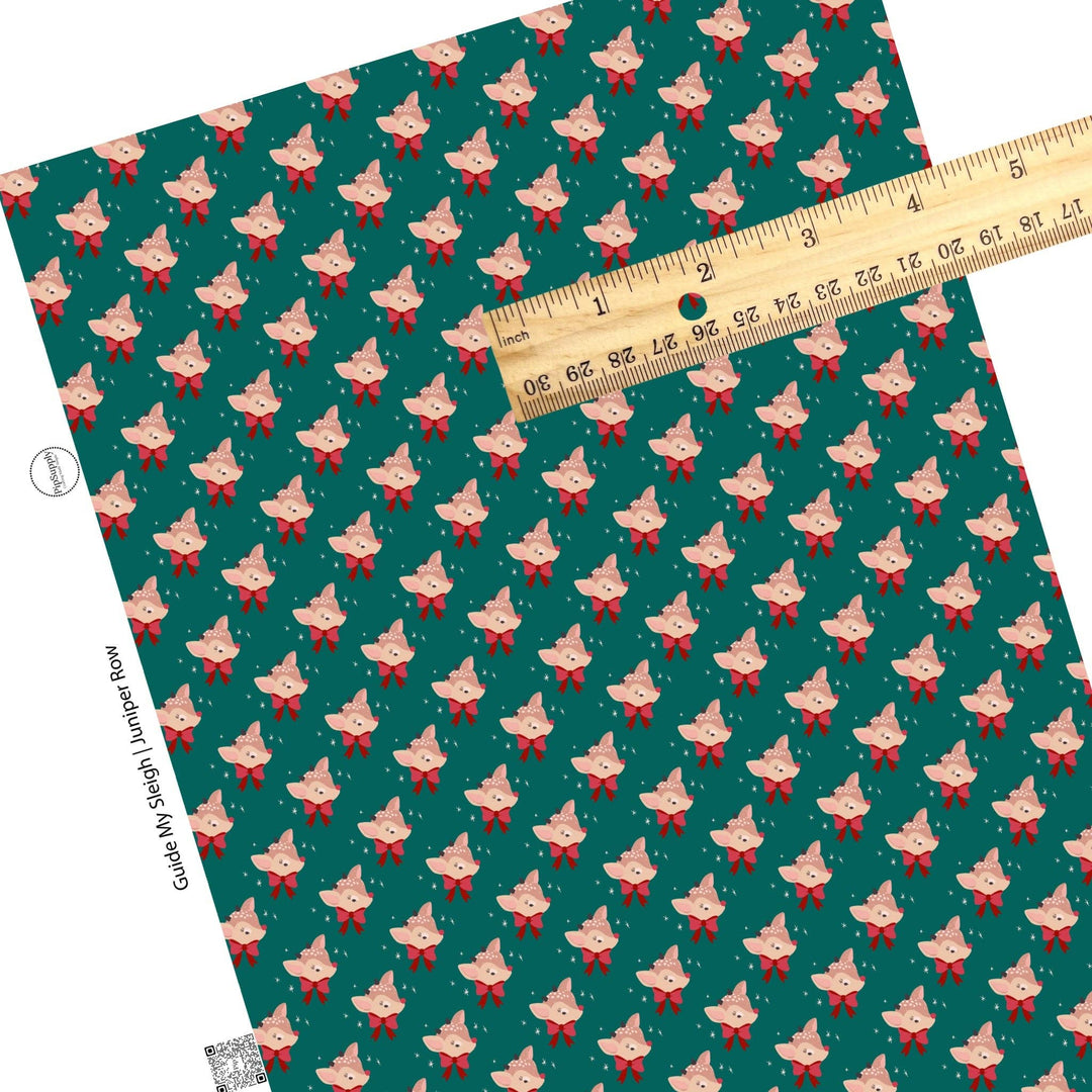 Guide My Sleigh Faux Leather Sheets