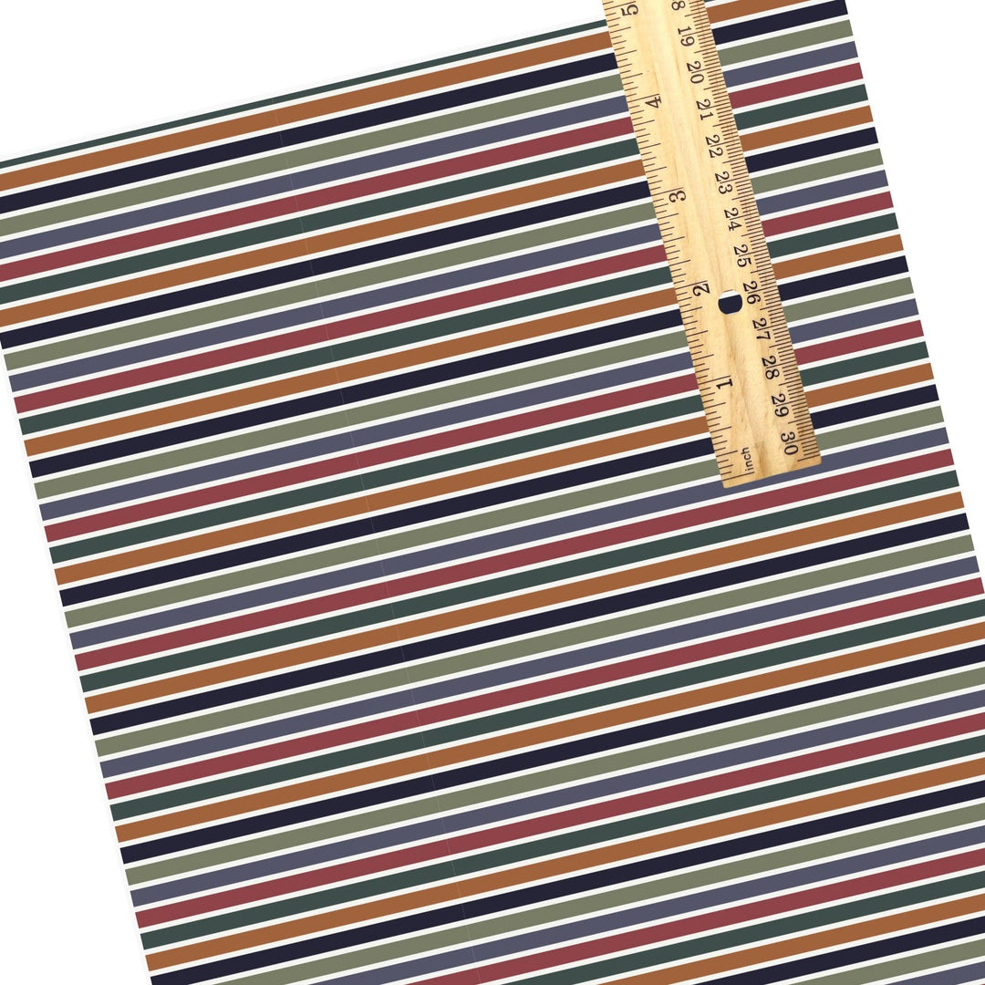 Moody Autumn Stripe Faux Leather Sheets