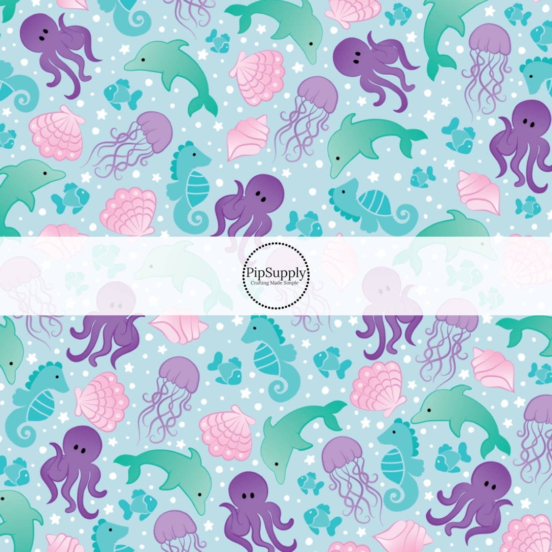 Sea Friends Hair Bow Strips