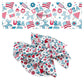 These 4th of July themed no sew bow strips can be easily tied and attached to a clip for a finished hair bow. These patterned bow strips are great for personal use or to sell. These bow strips feature popsicles, fireworks, patterned "USA" words, American flags, and tiny patriotic stars.