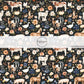 These spring and summer pattern fabric by the yard features farm and meadow animals. This fun fabric can be used for all your sewing and crafting needs!