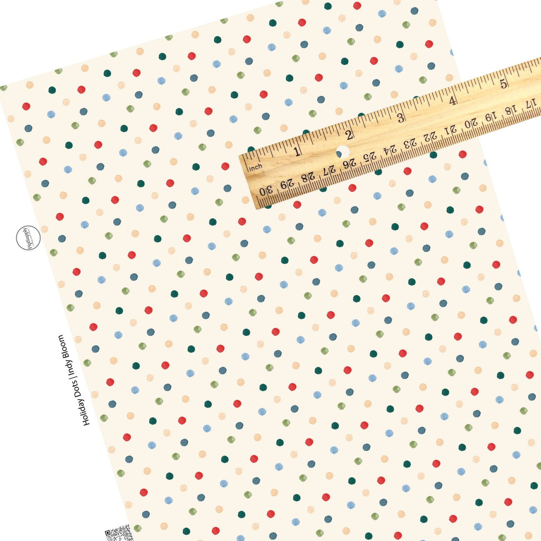 Holiday Dots Faux Leather Sheets