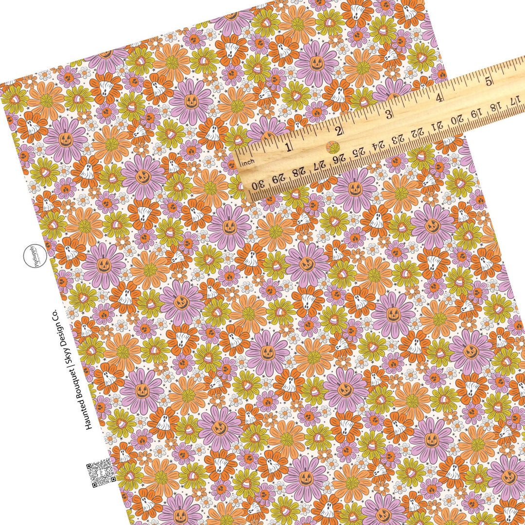 Haunted Bouquet Faux Leather Sheets