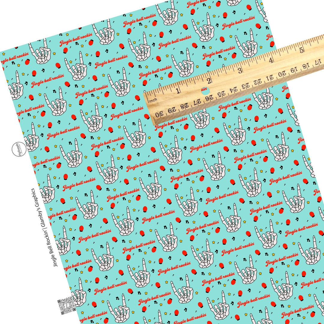 Jingle Bell Rockin' Faux Leather Sheets