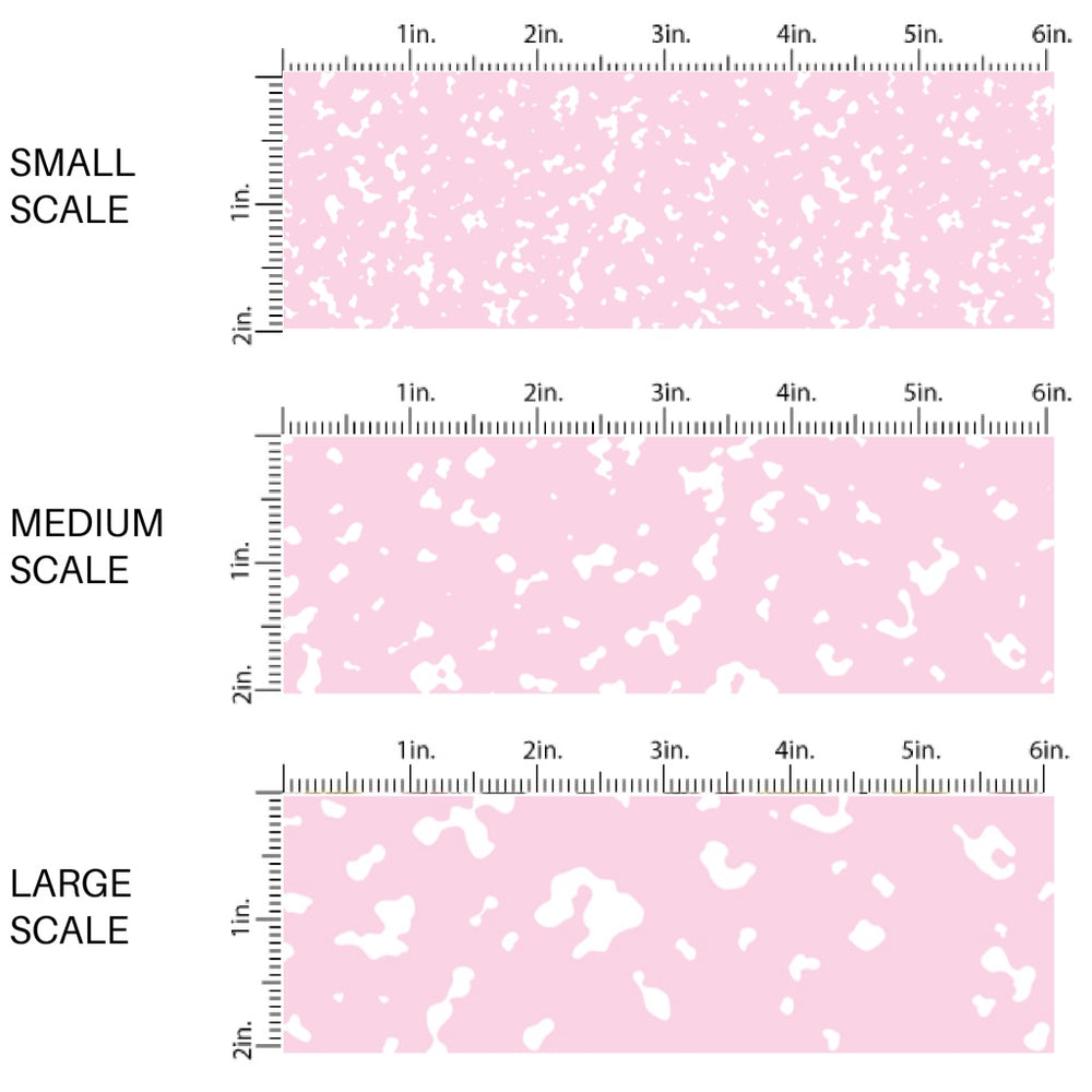 This scale chart of small scale, medium scale, and large scale of this school supply fabric by the yard features classic pink composition pattern. This fun themed fabric can be used for all your sewing and crafting needs!