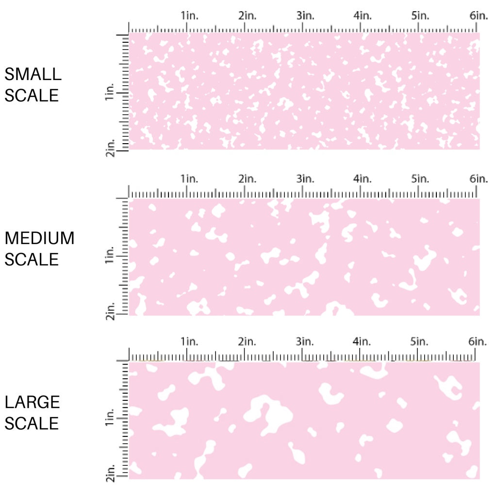 This scale chart of small scale, medium scale, and large scale of this school supply fabric by the yard features classic pink composition pattern. This fun themed fabric can be used for all your sewing and crafting needs!