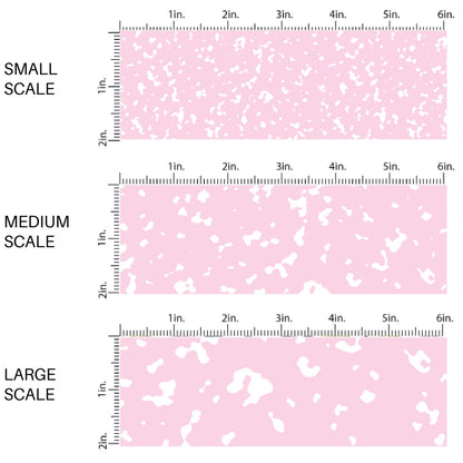 This scale chart of small scale, medium scale, and large scale of this school supply fabric by the yard features classic pink composition pattern. This fun themed fabric can be used for all your sewing and crafting needs!