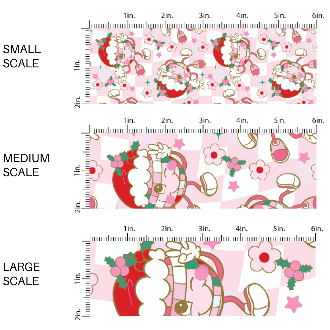Pink Holiday Disco Fabric By The Yard