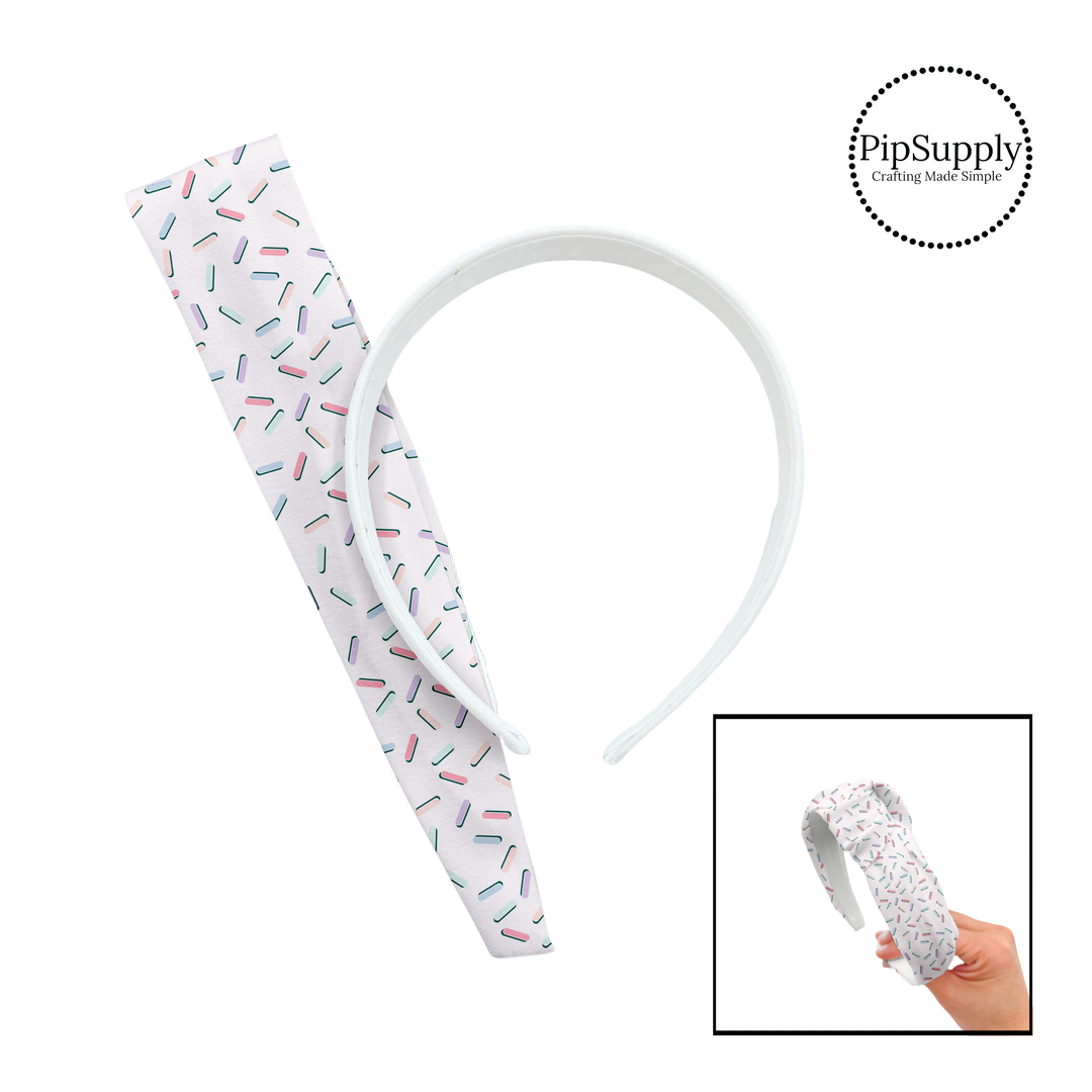 Pastel Sundae Sprinkles DIY Knotted Headband Kit