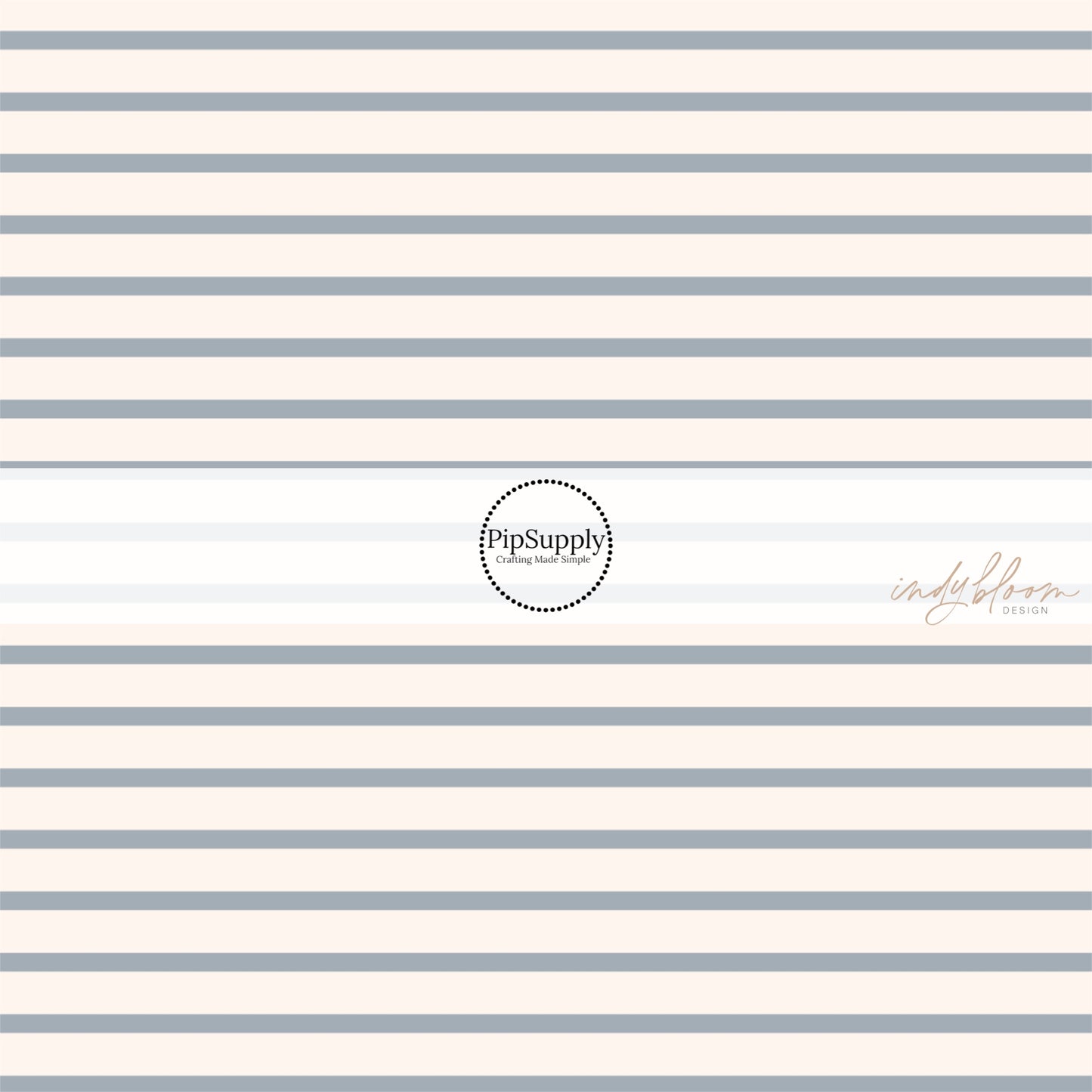 This summer fabric by the yard features cream and light blue stripes. This fun summer themed fabric can be used for all your sewing and crafting needs!