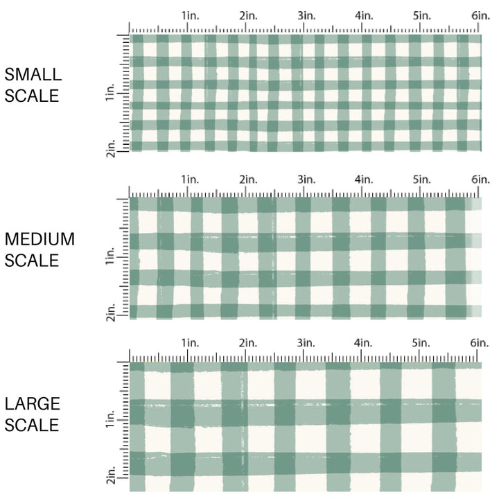 These spring fabric by the yard features spring green plaid pattern. This fun pattern fabric can be used for all your sewing and crafting needs!