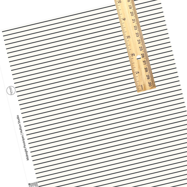 These pinstripe themed light cream faux leather sheets contain the following design elements: thin black stripes on ivory. Our CPSIA compliant faux leather sheets or rolls can be used for all types of crafting projects.