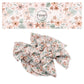 These spring floral pattern themed no sew bow strips can be easily tied and attached to a clip for a finished hair bow. These patterned bow strips are great for personal use or to sell. These bow strips features bohemian flowers on cream. 