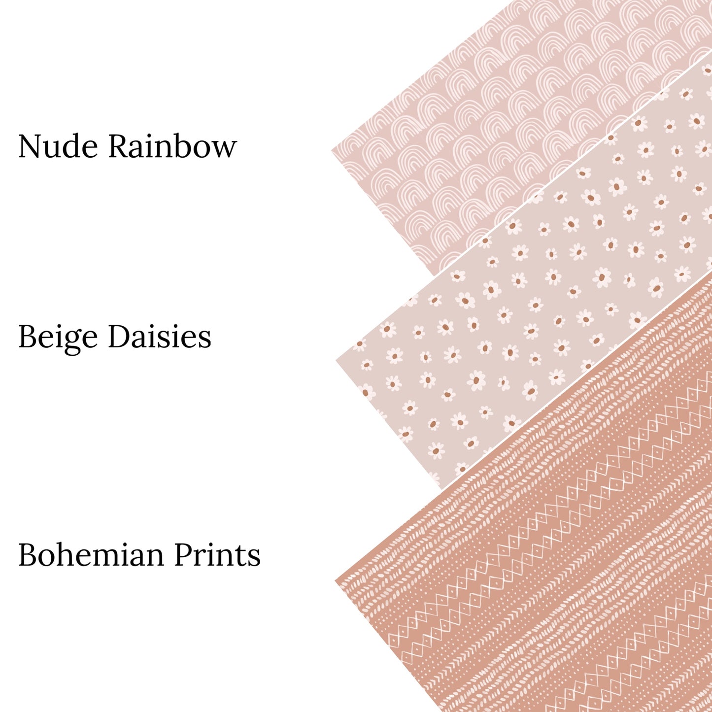 Nude Rainbow Faux Leather Sheets