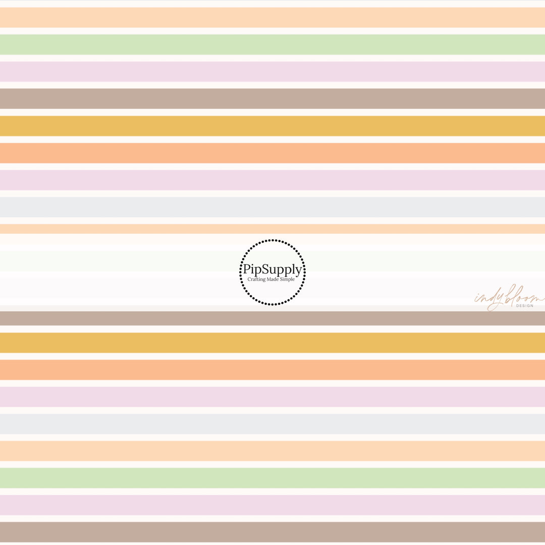 These spring fabric by the yard features boho pastel stripe pattern. This fun pattern fabric can be used for all your sewing and crafting needs!