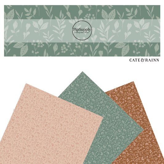 These boho pattern faux leather sheets contain the following design elements: western floral patterns. Our CPSIA compliant faux leather sheets or rolls can be used for all types of crafting projects.