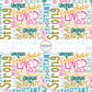 These school themed fabric by the yard features colorful affirmation sayings on cream. This fun themed fabric can be used for all your sewing and crafting needs!