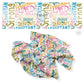 These school themed no sew bow strips can be easily tied and attached to a clip for a finished hair bow. These fun patterned bow strips are great for personal use or to sell. These bow strips feature colorful affirmation sayings on cream.