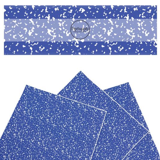 These school supply faux leather sheets contain the following design elements: classic blue composition pattern. Our CPSIA compliant faux leather sheets or rolls can be used for all types of crafting projects.