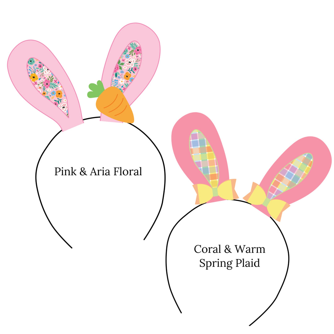 These Easter DIY faux leather headband toppers have either a floral pattern with carrots or plaid pattern with bows. These sheets are ready to cut and assemble! You will receive one faux leather sheet with varying quantities of headband topper cutouts based on your selections. These are printed on our CPSIA compliant faux leather and will arrive to you as an uncut sheet and will need to be cut, assembled and embellished depending on your craft project. Any additional items shown are sold separately.