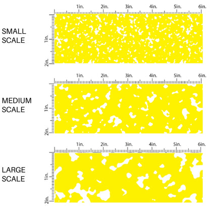 This scale chart of small scale, medium scale, and large scale of this school supply fabric by the yard features classic yellow composition pattern. This fun themed fabric can be used for all your sewing and crafting needs!