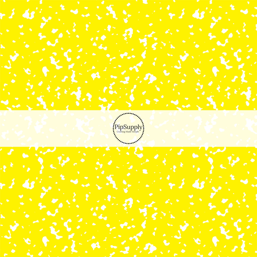 This school supply fabric by the yard features classic yellow composition pattern. This fun themed fabric can be used for all your sewing and crafting needs!