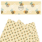 These spring flowers faux leather sheets contain the following design elements: tiny flowers surrounded by bees. Our CPSIA compliant faux leather sheets or rolls can be used for all types of crafting projects. 