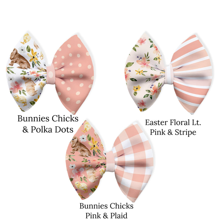 These Easter neoprene pinch bows can be quickly cut and assembled for a trendy holiday season bow. They're ideal for easy at-home styling, individual use, or even resale. Get creative and add a splash of color to your look with these low-maintenance bows.