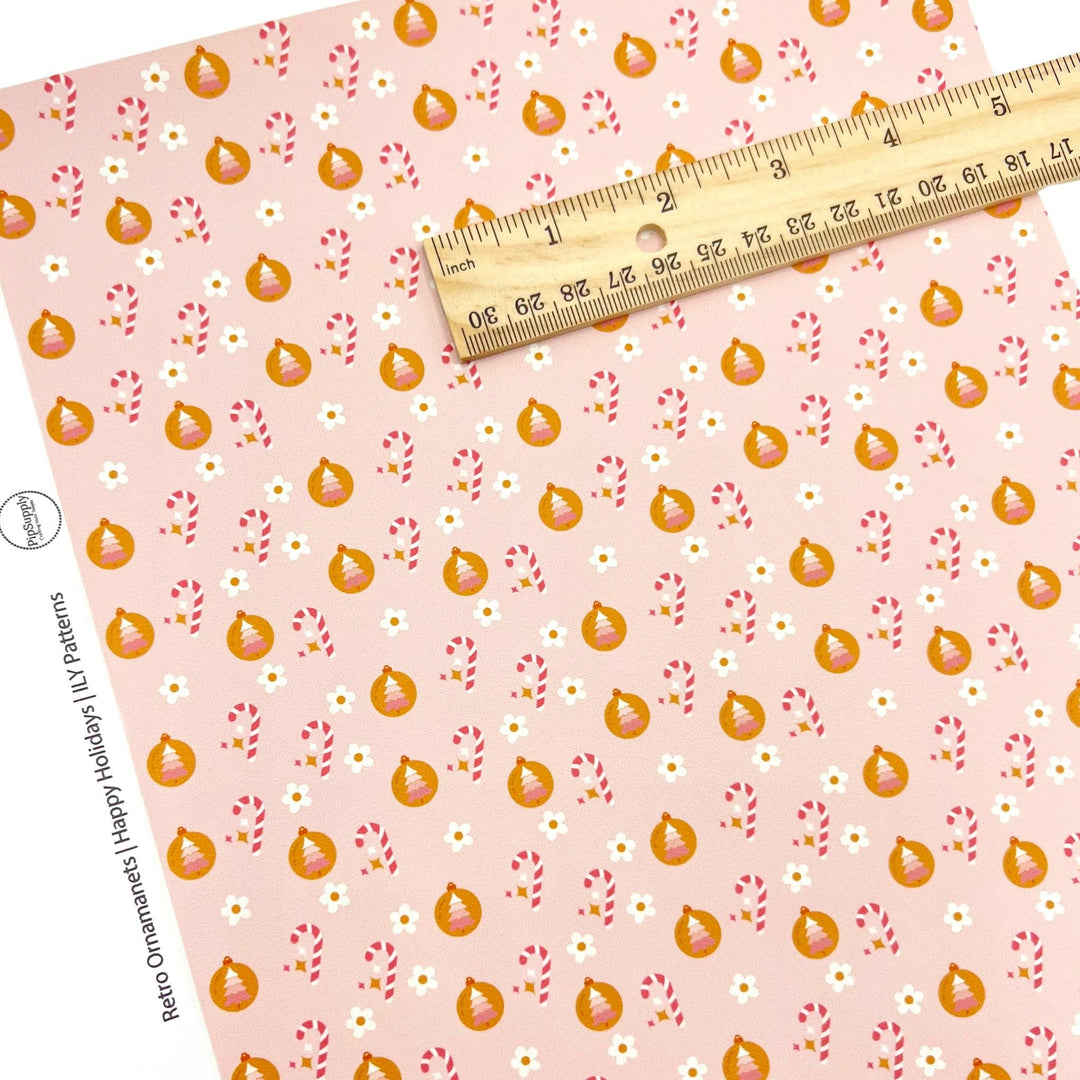 Happy Holidays Faux Leather Sheets