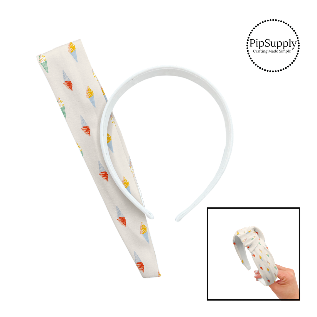 Summer Ice Cream DIY Knotted Headband Kit