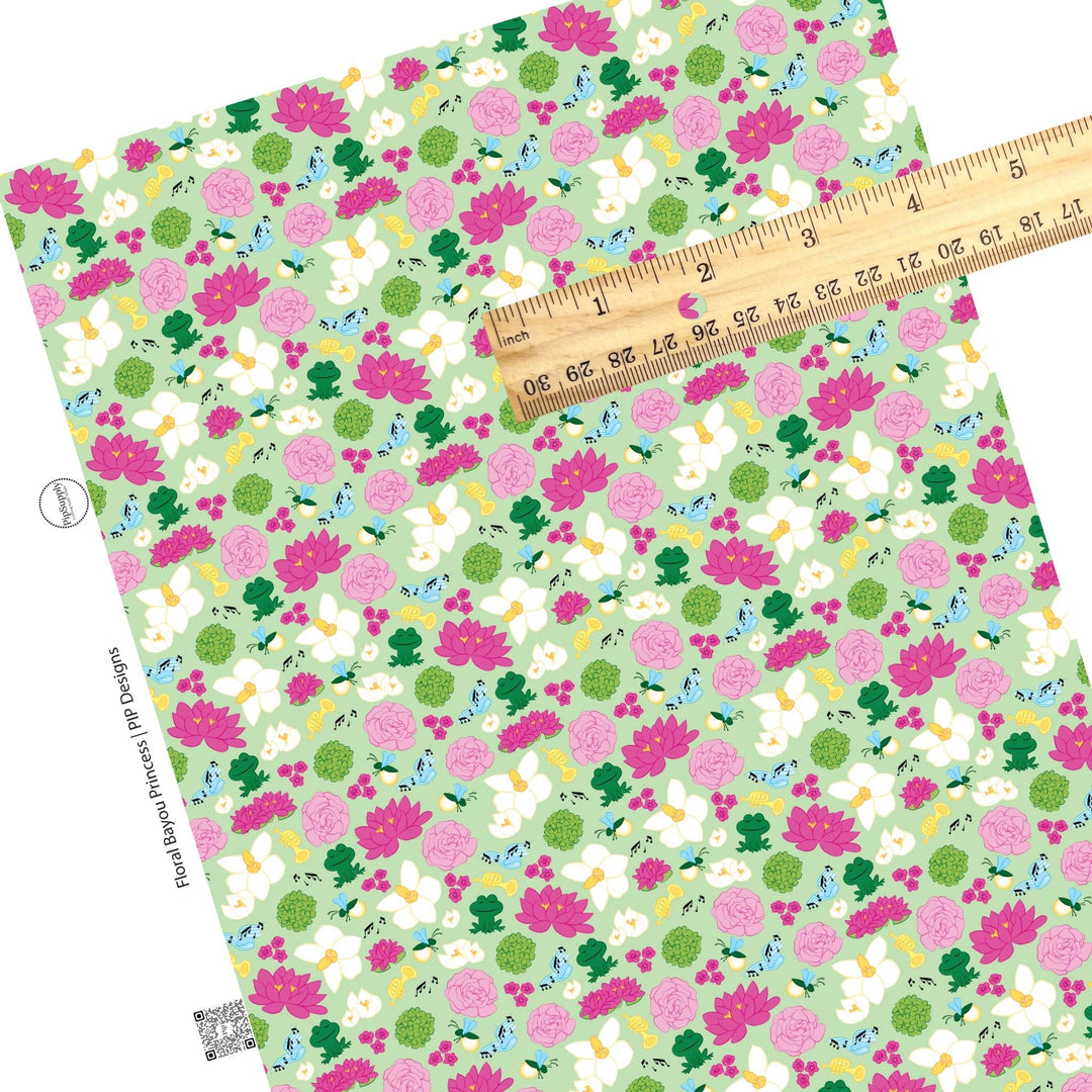Floral Bayou Princess Faux Leather Sheets