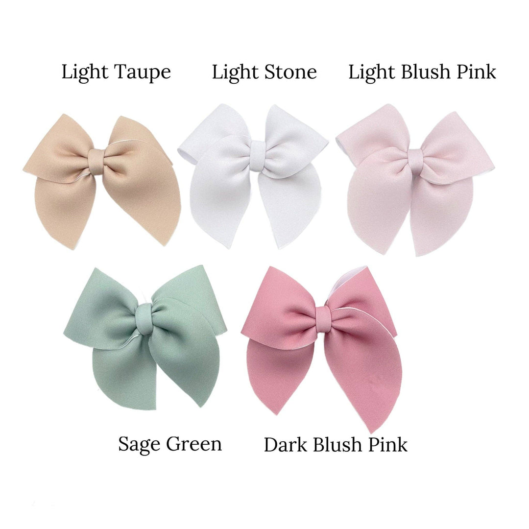 Neutral Tones Solid Sailor Neoprene DIY Hair Bows