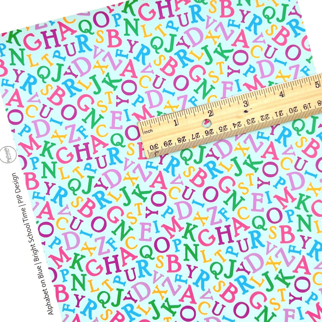 Bright School Time | Faux Leather Sheets