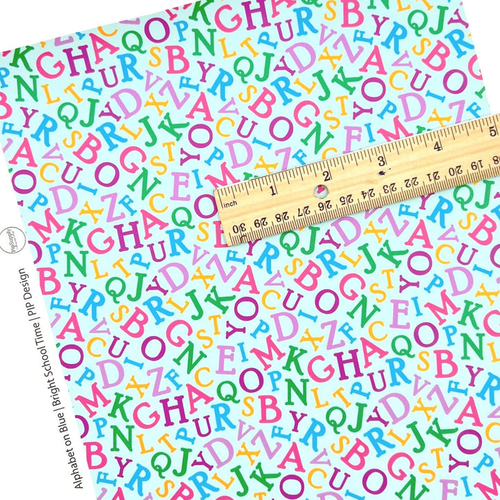 Bright School Time | Faux Leather Sheets