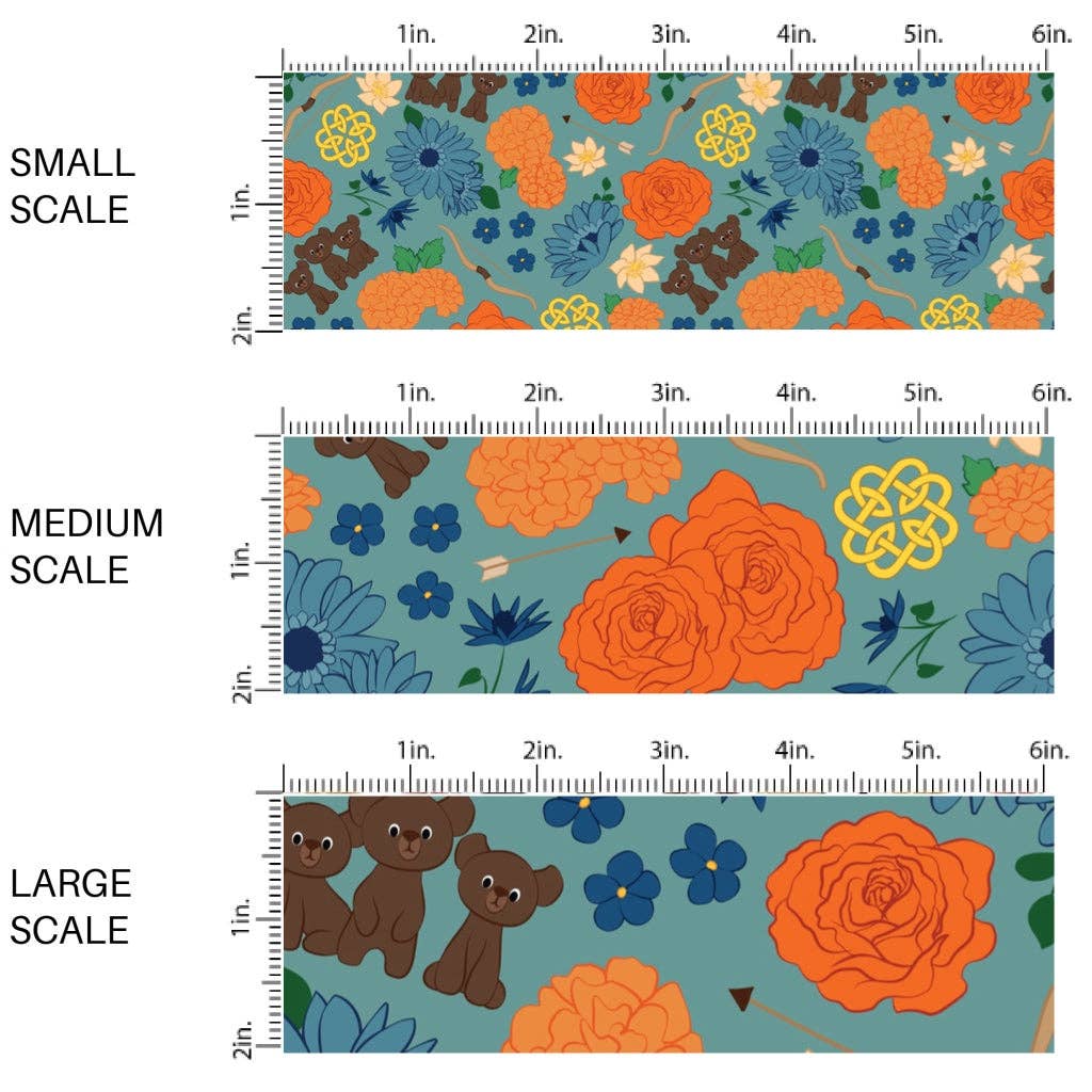 Floral Valiant Princess Fabric By The Yard
