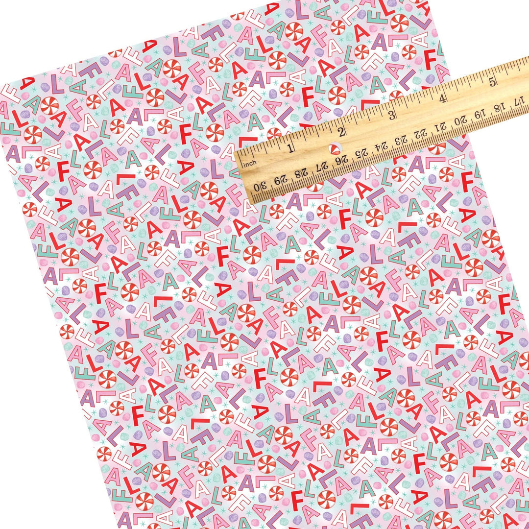 Pastel Fa La La Faux Leather Sheets