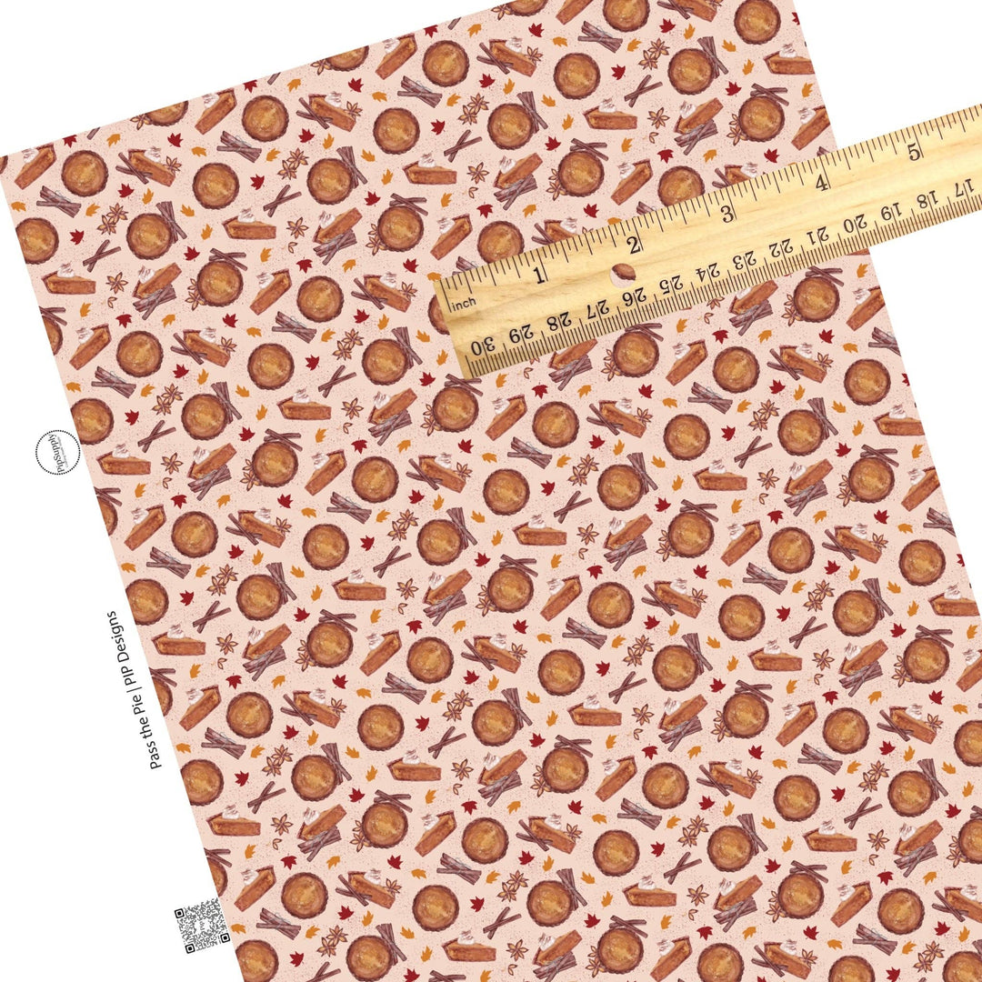 Autumn Harvest Prints | Faux Leather Fabric Sheets