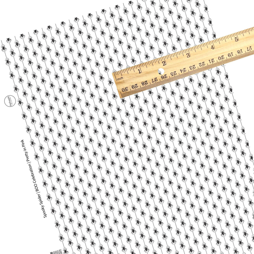 Spooky Spiders Faux Leather Sheets