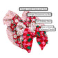 Pink Holiday Disco Hair Bow Strips