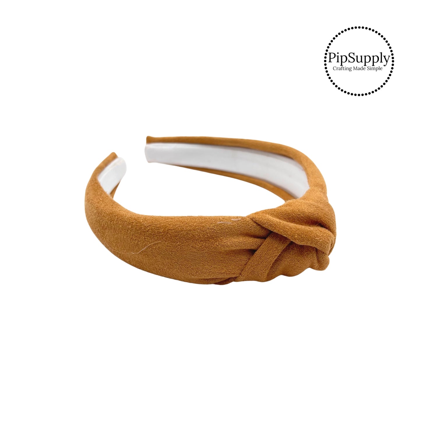 Caramel Soft Faux Suede Knotted Headband