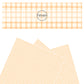 These spring pattern themed faux leather sheets contain the following design elements: cream and orange plaid pattern. Our CPSIA compliant faux leather sheets or rolls can be used for all types of crafting projects.
