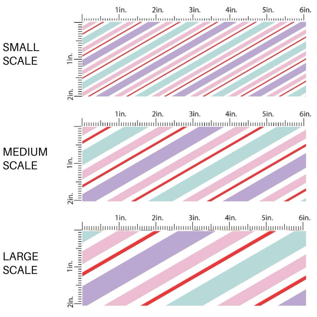 Pastel Peppermint Stripes Fabric By The Yard