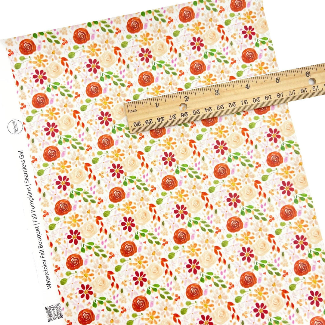 Fall Pumpkin | Seamless Gal | Faux Leather Sheets