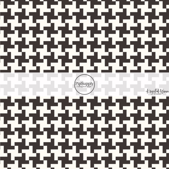 This Valentine's Day themed fabric by the yard features black and white pattern. This fun pattern fabric can be used for all your sewing and crafting needs!