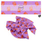 These school themed no sew bow strips can be easily tied and attached to a clip for a finished hair bow. These fun patterned bow strips are great for personal use or to sell. These bow strips feature juice boxes on purple.