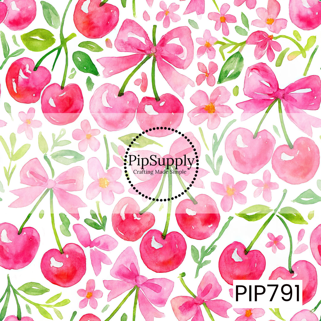 PIP791 - Pink Cherry Garden Bows