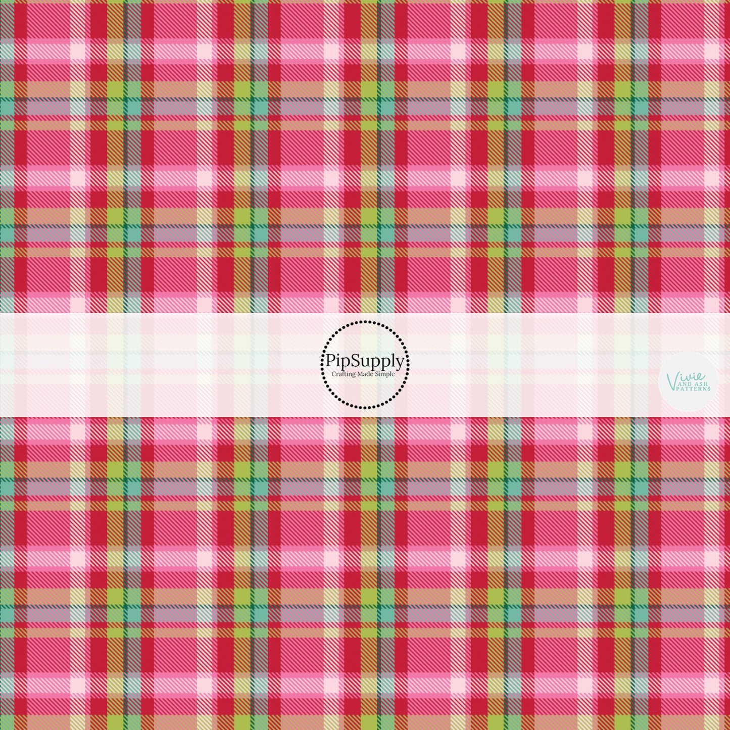 These winter themed pattern fabric by the yard features the following design elements: colorful Christmas tartan pattern. This fun themed fabric can be used for all your sewing and crafting needs!